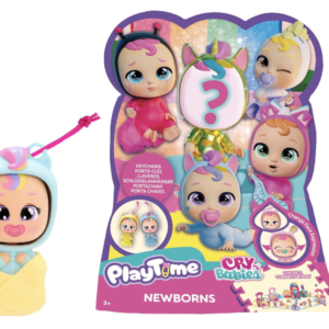 IMC TOYS GLOBAL CRY BABIES PLAYTIME Nuevos Llaveros Newborn Para Coleccionar Con Diferentes Expresiones Únicas Para